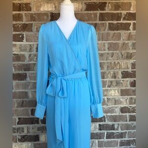 Elegant Blue Bebe Jumpsuit